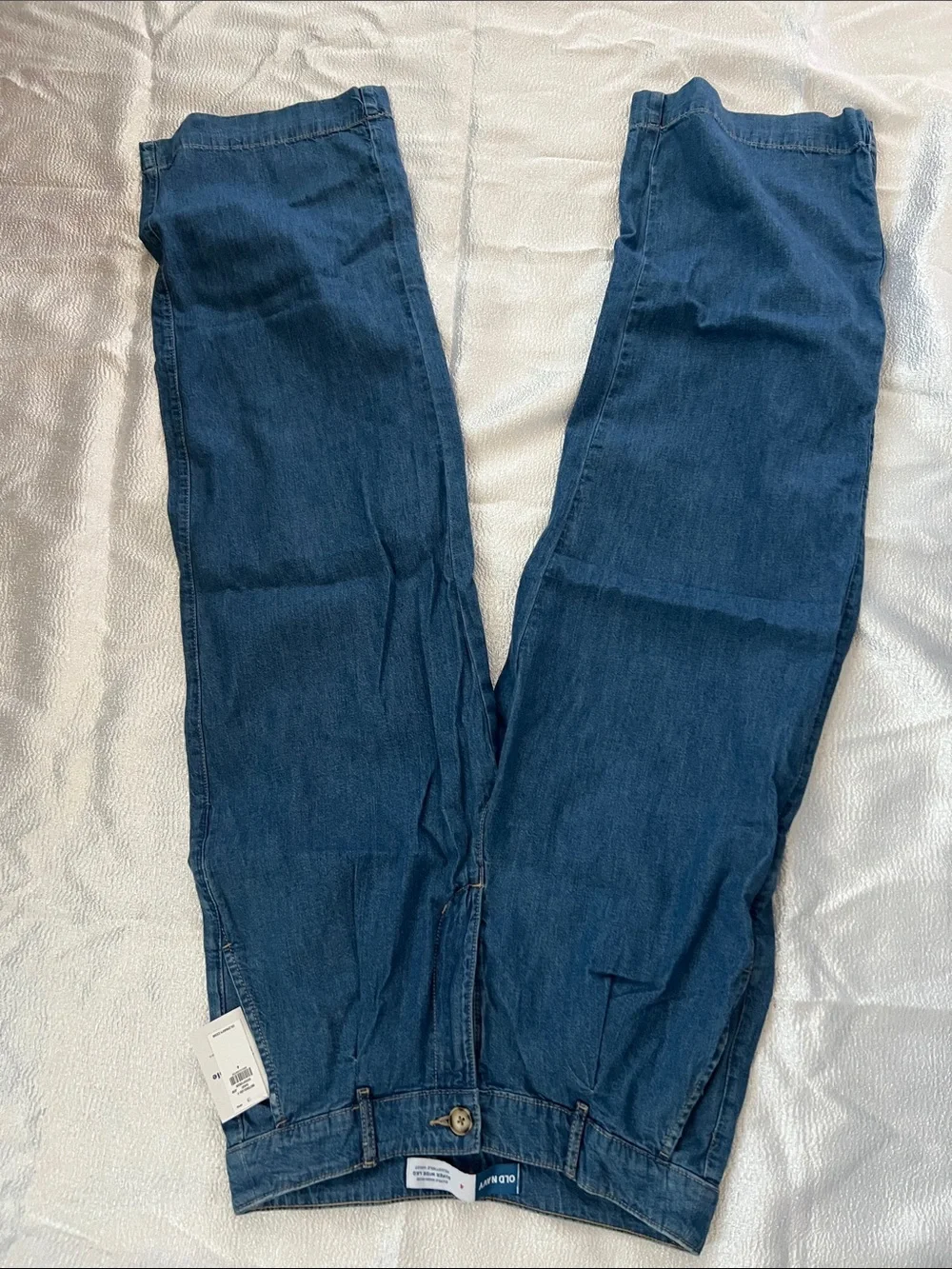Old Navy Dark Blue Denim Button-Front Tank set with pants (size 4)